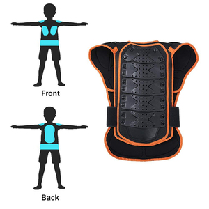 Chaleco Protector de Pecho para Motocicleta Bugzy Apparels, Negro Naranja, Transpirable, Unisex, para Adultos, Todas las Temporadas, Chaquetas de Protección Corporal - Product Image 4