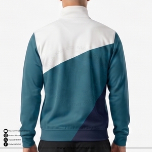 Mawra Veste coupe-vent imperméable pour homme, veste de sport légère et respirante, patchwork, pour la course à pied et les voyages - Product Image 2
