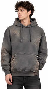Sudadera con Capucha Oversize Vintage de Algodón 100% con Lavado Ácido y Efecto Mudd Wash para Invierno, Estilo Streetwear Personalizado, OEM, Marca Privada - Product Image 2
