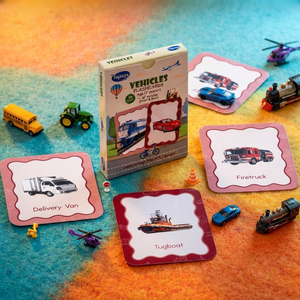 Tarjetas de Memoria Flash de Vehículos Toysaga, 30 Piezas para Niños de 2 Años o Más, Tarjetas Educativas con 60 Palabras de Vocabulario - Product Image 2