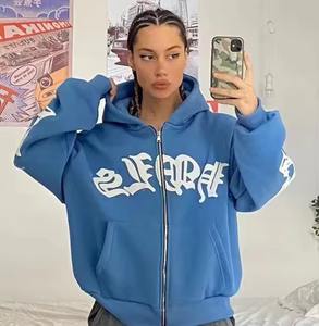 Nueva Sudadera de Moda Urbana para Mujer 2026, Diseño Exclusivo con Cuello en V, Hombros Caídos, Color Sólido - Product Image 4