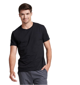 Mens Dri-Power Knitted Short Sleeve Tees Moisture <b>Wicking</b> Odor Protection 60% Cotton 40% Polyester - Product Image 3