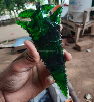 Naturstein Achat Opal Schwarzer Obsidian Indianischer Stil Halbmondmesser Kristallheilung Pfeilspitze Großhandel Handgefertigtes Messer