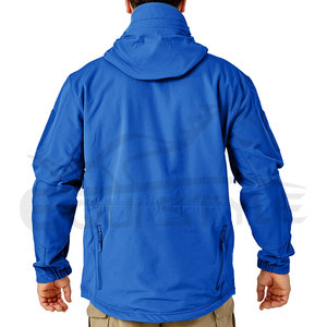 <b>Mens</b> Softshell Hooded Jacket Zip Fly Multi Pockets Outdoor OEM Hiking Apparel Windproof Regular Fit Water Resistant <b>Rain</b> <b>Coat</b> - Product Image 2