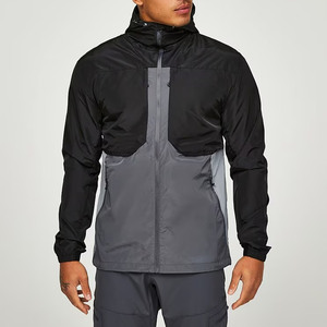 Custom Winter Plus Size Nylon Sweat Suit <b>Zip</b>-<b>Up</b> <b>Jacket</b> Casual Lightweight Patchwork Mens Windbreaker Streetwear Tracksuit - Product Image 1