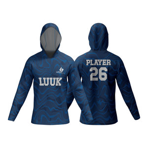 Personalized Custom Printed Hooded Full Sleeve Unisex Basketball Practice Shooter Shirts Breathable Moisture Wicking Quick Dry - Product Image 1