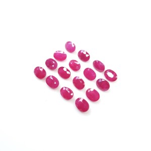Rubí Birmano Natural Sin Tratar Calibrado 6x4mm, Gema de Rubí Natural Facetada Suelta para Joyería, Lista para Usar - Product Image 2
