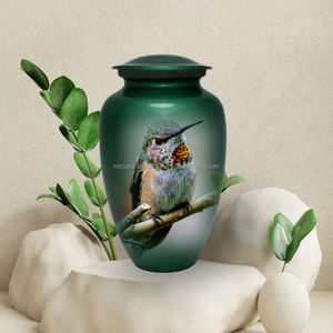 Urna de cremación de Metal clásica para adultos de 200 pulgadas cúbicas, diseño de ardilla conmemorativo hecho a mano para cenizas humanas, suministro conmemorativo funerario - Product Image 5