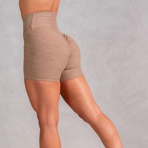 Shorts de yoga et de sport pour femmes de haute qualité à double couche avec short de compression intégré, cordon de serrage, taille élastique et poches latérales - Product Image 3