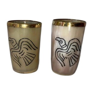 Natural Buffalo Viking Drinking Horn shot Glass Cup <b>Whisky</b> Dram Real Horn Glass at Affordable Price Direct Factory Supply - Product Image 1