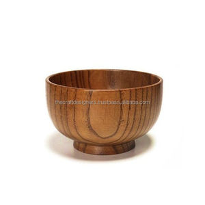 Dinning Centerpiece Display Fresh Wooden Farmhouse Fruit Bowl Polished Natural Wooden Bowls Super Selling Serving Bowl Hot <b>Sales</b> - Product Image 3