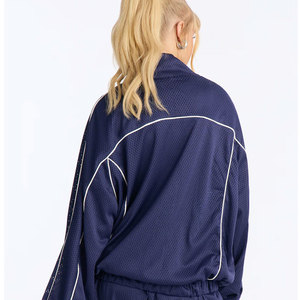 Conjunto de Chaqueta y Pantalones Cortavientos Negros con Cremallera, Personalizados, para Hombre y Mujer, de Nailon, con Ribete Reflectante, para Verano, Fáciles de Usar, Traje de Esquí - Product Image 2