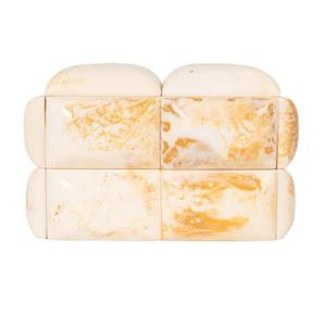 Rectangle Resin MDF Handmade Eco-Friendly Modern Luxury Jewelry <b>Box</b> Green Checkerboard Pattern Stackable Design 0-1L Capacity - Product Image 2