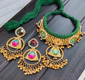 Premium Quality <b>Indian</b> Traditional <b>Necklace</b> <b>Set</b> For Women Beautiful Unique Design For Party Wear, Navratri, Festive Occasions - Product Image 3