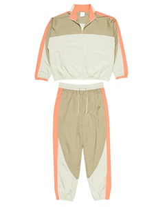 Breathable Patchwork Color <b>Men</b> Nylon Windbreaker Sportswear <b>Track</b> <b>Jacket</b> Plus Size Custom Woven Fabric Jogging Zipper Tracksuit - Product Image 1