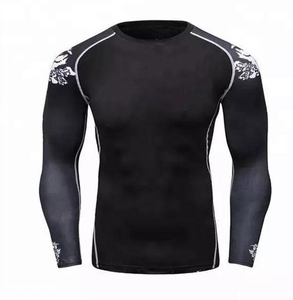 Camiseta de Compresión para Hombre, Manga Larga, Transpirable, Ecológica, Antibacteriana, de Secado Rápido, sin Costuras, con Logotipo Personalizable - Product Image 4