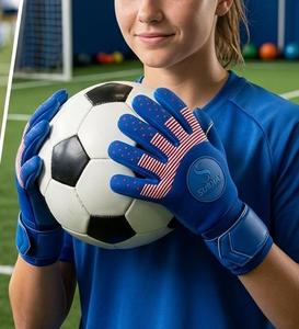 Guantes de Portero de Fútbol Subhay, Dedos Completos, Palma de Silicona Antideslizante, Correa de Muñeca Ajustable, Unisex, Deportivos - Product Image 5