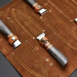 Juego de cuchillos de chef profesionales de Damasco de 9 piezas con mango de color, colección de cuchillos de cocina, venta al por mayor, suministro de fabricante OEM - Product Image 2