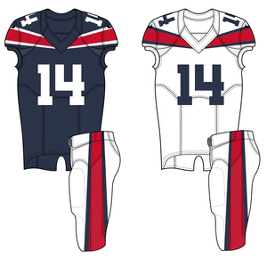 Uniforme de football américain, maillot et pantalon respirants en mesh, couleur et logo personnalisés pour l'équipe - Product Image 2