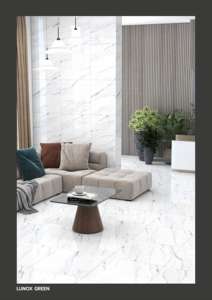 Loseta de porcelana de alta claridad de 600x600 mm diseñada para ofrecer un brillo elegante, textura mínima y una presencia superficial premium. - Product Image 2