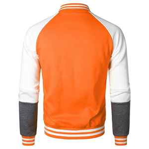 High Quality 2026 Men's <b>Canvas</b> Varsity <b>Jackets</b> Stand Collar Solid Pattern Winter Wear Full Sleeves OEM Service Windproof - Product Image 4