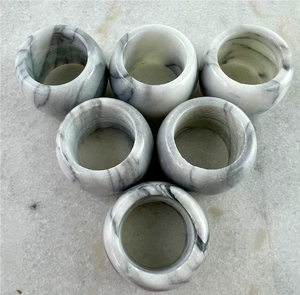 Marble Napkin Ring Best selling Tissue Holder <b>Matte</b> Luxury Look for Wedding <b>Table</b> Cheap Price - Product Image 6