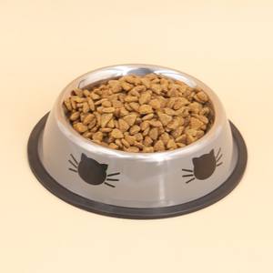 Comedero Elevado Premium para Mascotas con Dos Tazones de Acero Inoxidable y Soporte Metálico Decorativo Resistente para el Hogar y Tiendas de Mascotas - Product Image 1