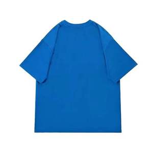 Camiseta de Cuello Redondo de Algodón Extra Grande para Hombre, Camiseta con Diseño de Impresión Puff Personalizada, Camisetas con Logotipo Gráfico para Hombre - Product Image 5