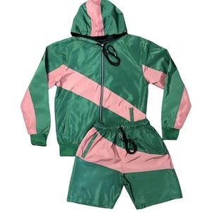 2026 Heavyweight Men's Hooded <b>Windbreaker</b> Jacket Custom Logo Breathable Windproof Waterproof Solid 100% Cotton <b>Beach</b> Running - Product Image 1
