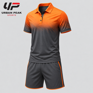 Uniforme clásico de tenis con camisa deportiva con cuello, pantalones a juego y tela transpirable para la moda tradicional de la cancha. - Product Image 5
