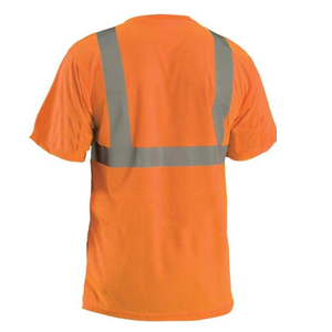 Camiseta de Seguridad de Alta Visibilidad con Franjas Reflectantes Amarillas, Manga Corta, Ropa de Trabajo, Ropa de Seguridad para Hombre - Product Image 5