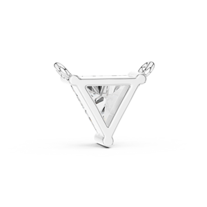 Colgante de Diamante con Corte Triangular, Oro Sólido de 18K con Baño de Rodio, Joyería de Lujo para Mujer, Uso Diario, Regalo - Product Image 3