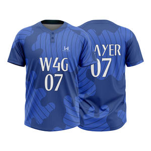 Uniformes de Béisbol y Sóftbol Personalizados de Alta Calidad, Camisetas con Estampado Frontal, Tela 100% Poliéster Transpirable, Secado Rápido, Antibacteriano - Product Image 4