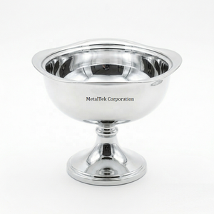 Bol à chocolat en métal plaqué or poli de haute qualité, plat de service arabe minimaliste, vaisselle de luxe pour la décoration de la maison, vente en gros - Product Image 3