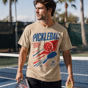 Vêtements de pickleball en coton doux lavé de qualité supérieure |   T-shirt graphique personnalisé vintage à effet craquelé en gros - Product Image 5