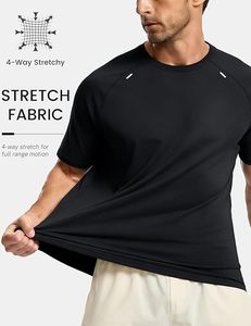Camisetas Deportivas para Hombre, de Malla Transpirable, de Secado Rápido, de Manga Corta, para Correr, Hacer Ejercicio en el Gimnasio - Product Image 3