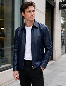 Blouson en cuir de moto sur mesure, imperméable, respirant et coupe-vent pour homme, options de personnalisation et de marquage pour moto - Product Image 6