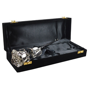 Support en argent Rose noir foncé, vraie Rose, finition revêtue, avec un Design élevé, boîte de luxe emballage, meilleur cadeau - Product Image 3