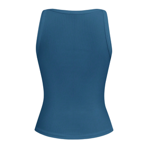 Women Solid Casual Ribbed Breathable V Neck Slim Fit Ruched Side <b>Spaghetti</b> <b>Strap</b> Summer Tank Top - Product Image 2