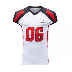 Nouveau design 2026 – Maillot de football américain professionnel respirant à manches courtes, personnalisable, vente en gros, en stock - Product Image 2