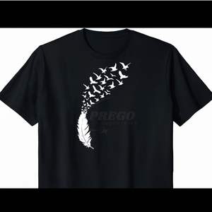 T-shirt à manches courtes en toile légère tricotée à séchage rapide, col rond, imprimé DTF, pour homme adulte, grande taille, style formel, été - Product Image 1