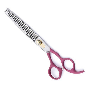 Tijeras de Entresacar Profesionales para Mascotas de 8 Pulgadas, Tijeras de Peluquería Canina de Acero Inoxidable Premium con Mangos Elásticos - Product Image 4