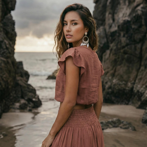 เสื้อครอปผ้าฝ้ายสำหรับฤดูร้อนสำหรับผู้หญิง เสื้อทรงน่ารัก สไตล์ลำลอง เสื้อผ้าสตรีทแวร์ น้ำหนักเบา ใส่ได้ทุกวัน ไซส์พลัส - Product Image 3