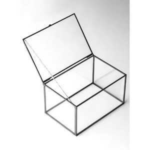 Caja de Almacenamiento Creativa de Latón y Cristal para Joyas, Organizador Metálico para Anillos, Pendientes y Collares, Contenedor de Uso Doméstico, Joyero de Latón - Product Image 4