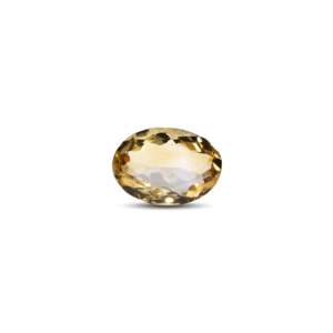 Natural Cat's Eye Citrine Loose Gemstone-6.7 Carat 4mm Yellow Certified Wholesale - Product Image 1