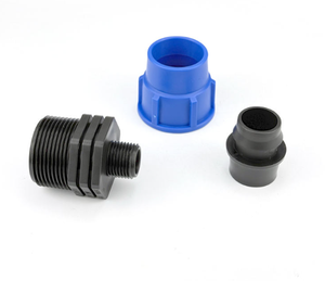 <b>Lock</b> Nut Coupling Drip Fitting for Irrigation NPT <b>Thread</b> Smooth Surface - Product Image 1