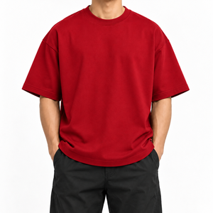 <b>Navy</b> <b>Blue</b> T-<b>Shirt</b> High Quality 100% cotton <b>Men's</b> Oversized With custom Logo Print Short Sleeve O-Neck Casual Jersey - Product Image 4