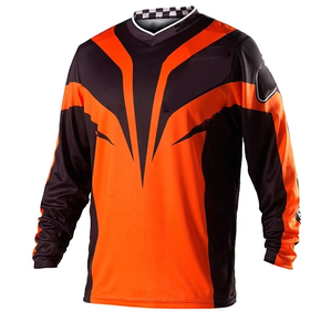 Jersey de Motocross Profesional de Estilo Único para Equipo de Carreras, Cómodo y Transpirable, Material de Poliéster y Spandex, Personalizable para Hombre - Product Image 1