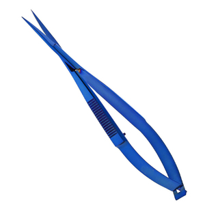 Tijeras de Acero Inoxidable de Precisión con Microresorte, Hojas Curvas y Tensión Calibrada para el Cuidado de Cutículas - Product Image 3