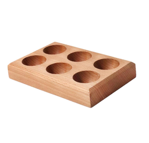 Soporte de Madera Pura para Vasos, Soporte Grande Hecho a Mano para Tazas, Estante de Madera de Acacia de la India - Product Image 5